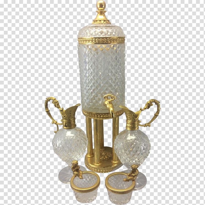 Brass Decanter Lead glass Baccarat, Brass transparent background PNG clipart