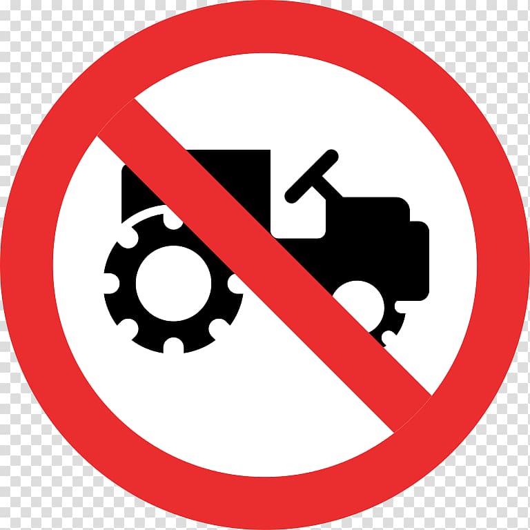 No symbol Two-wheel tractor Sign Logo, tractor transparent background PNG clipart