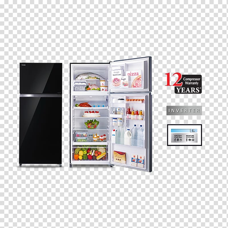 Refrigerator Nguyenkim Shopping Center Toshiba Home appliance Electricity, refrigerator transparent background PNG clipart