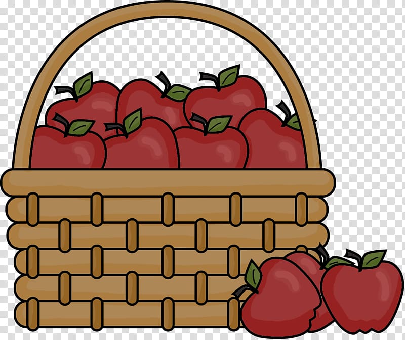 Basket Apple Free content , Apple Bucket transparent background PNG clipart