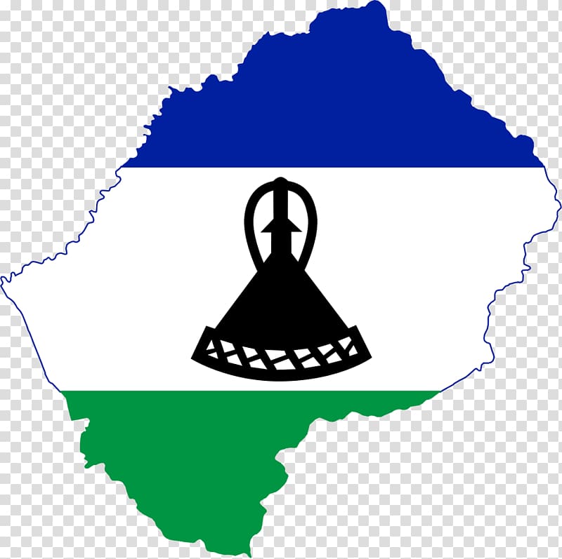 Flag of Lesotho Lesotho Fatse La Bontata Rona National flag World map, south africa transparent background PNG clipart