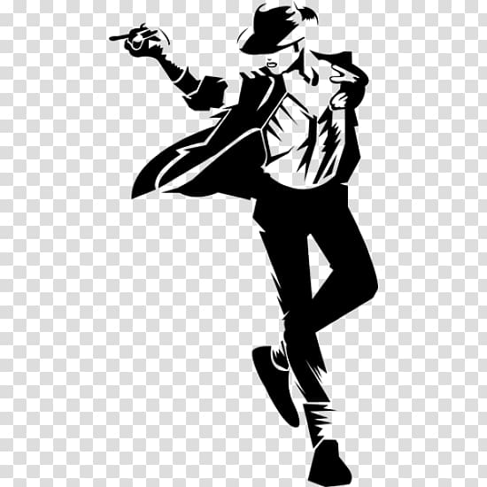 Silhouette Dance Art, micheal jackson transparent background PNG clipart