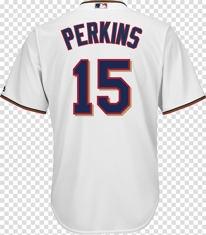 Minnesota Twins MLB T-shirt Majestic Athletic Jersey, T-shirt transparent background PNG clipart