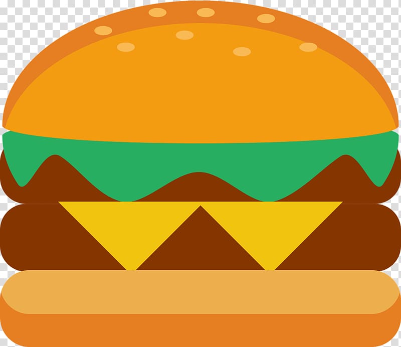 Hamburger Bread Cheese, Double beef burger transparent background PNG clipart