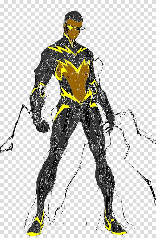 Black Lightning Superhero Batman DC Comics, blue lightning transparent background PNG clipart