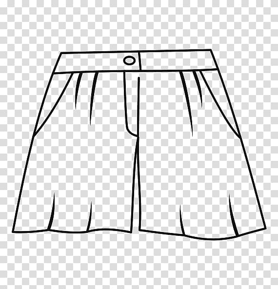 Dress Shorts Skirt Line art , dress transparent background PNG clipart