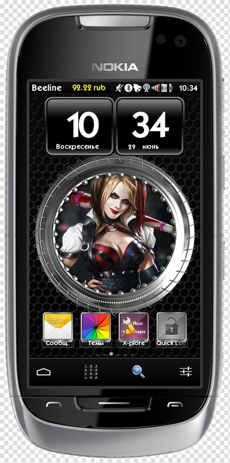 Feature phone Smartphone Batman: Arkham Knight Mobile Phones Harley Quinn, smartphone transparent background PNG clipart
