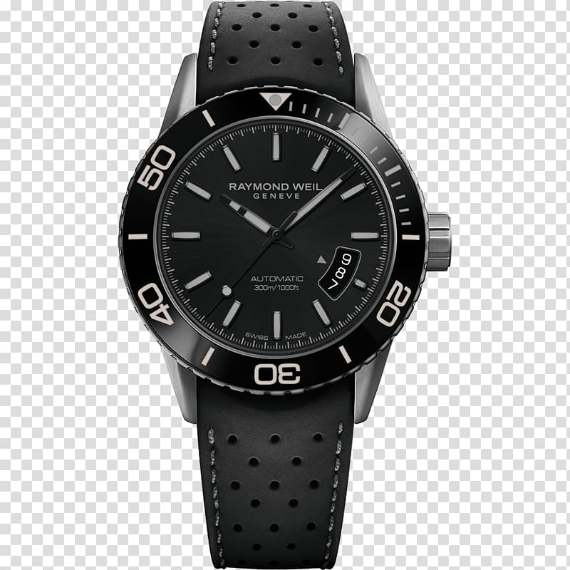 Raymond Weil Automatic watch Diving watch Watch strap, watch transparent background PNG clipart
