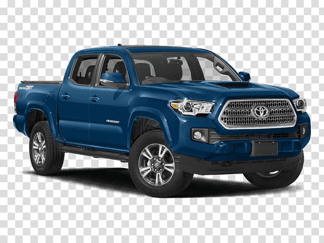 Toyota Tundra Pickup truck Car 2018 Toyota Tacoma TRD Sport, city with benches transparent background PNG clipart