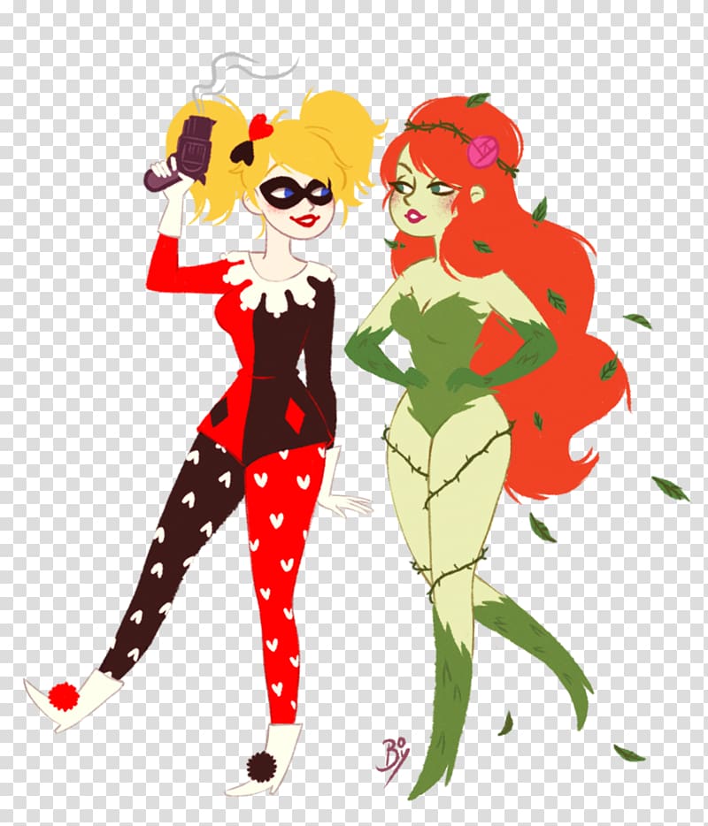 Harley Quinn Poison Ivy Batman Catwoman Art, poison transparent background PNG clipart