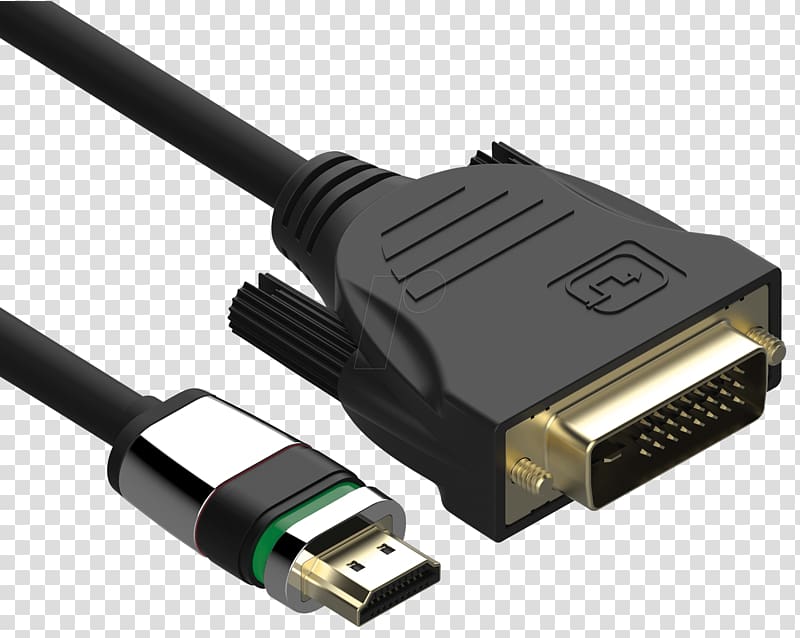 HDMI Digital Visual Interface Adapter Electrical cable Computer Monitors, hdmi cable transparent background PNG clipart