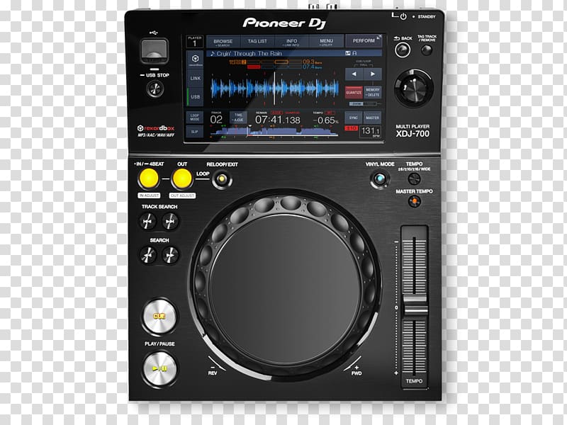 Pioneer DJ Disc jockey DJ controller CDJ Pioneer XDJ-700, others transparent background PNG clipart