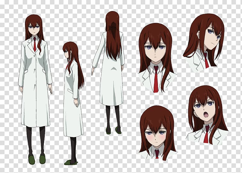 Kurisu Makise Steins;Gate 0 Itaru Hashida Mayuri Shiina, Steins gate transparent background PNG clipart