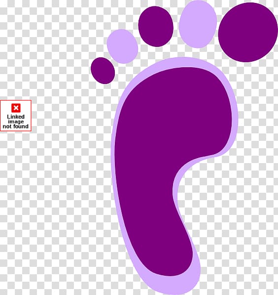 Footprint Purple , Colored Footprints transparent background PNG clipart