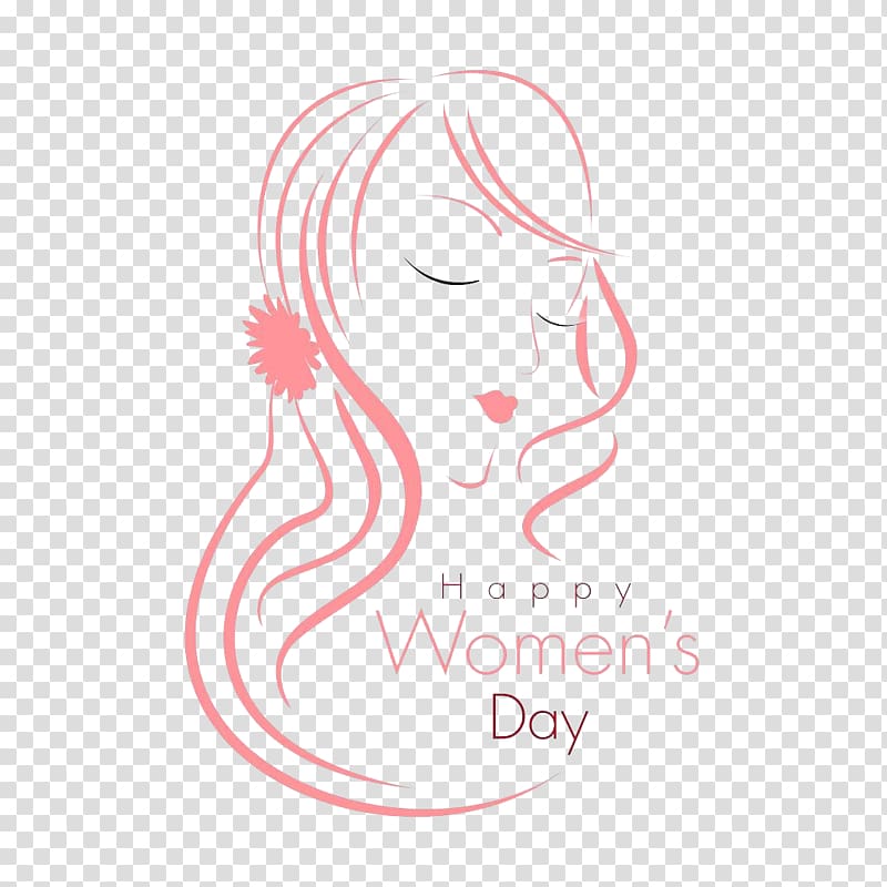 Woman International Womens Day Illustration, 3.8 Women\'s Day transparent background PNG clipart