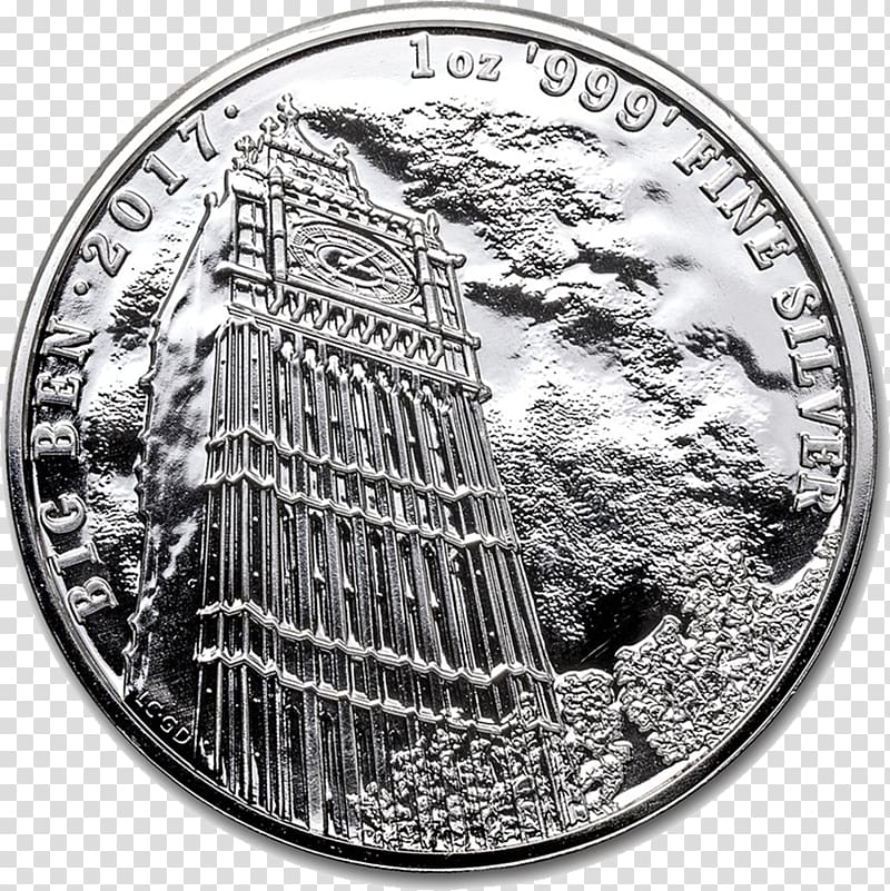 Big Ben Tower Bridge Landmarks of Britain Bullion coin, big ben transparent background PNG clipart