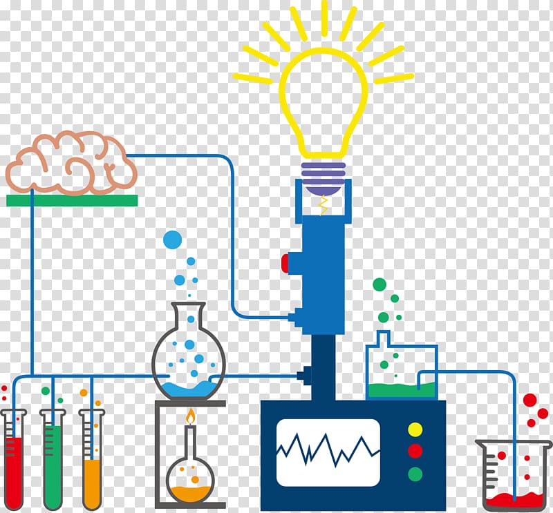 laboratory illustration, Idea Wiring diagram , bulb chemical connection transparent background PNG clipart