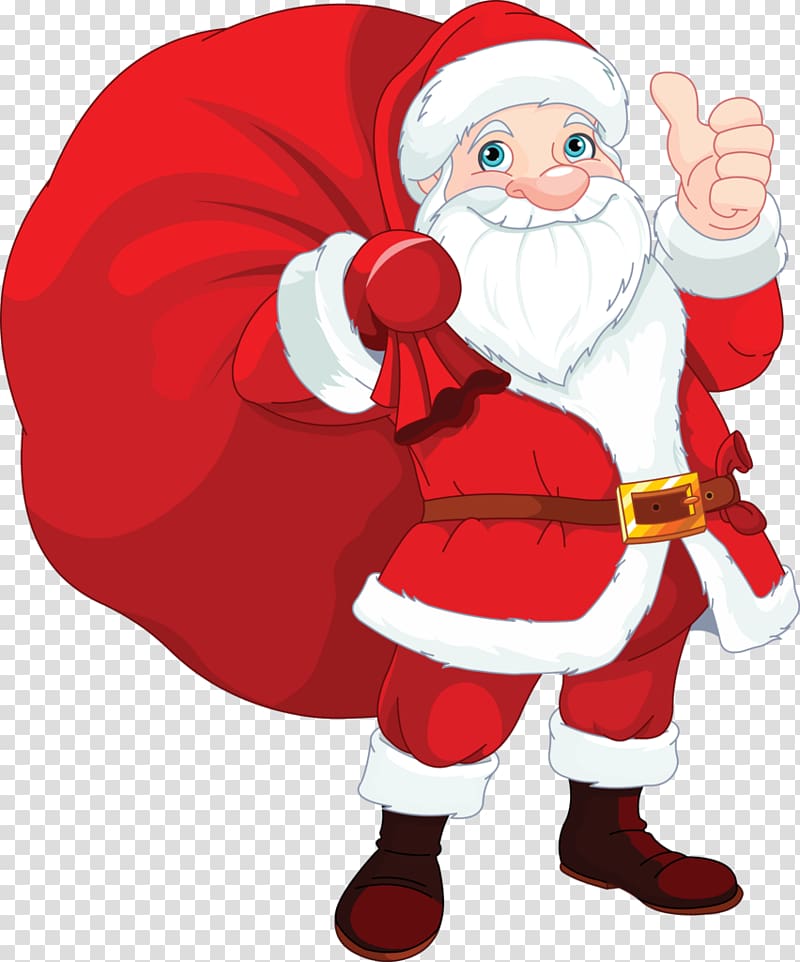 Santa Claus Christmas Gift , santa sleigh transparent background PNG clipart