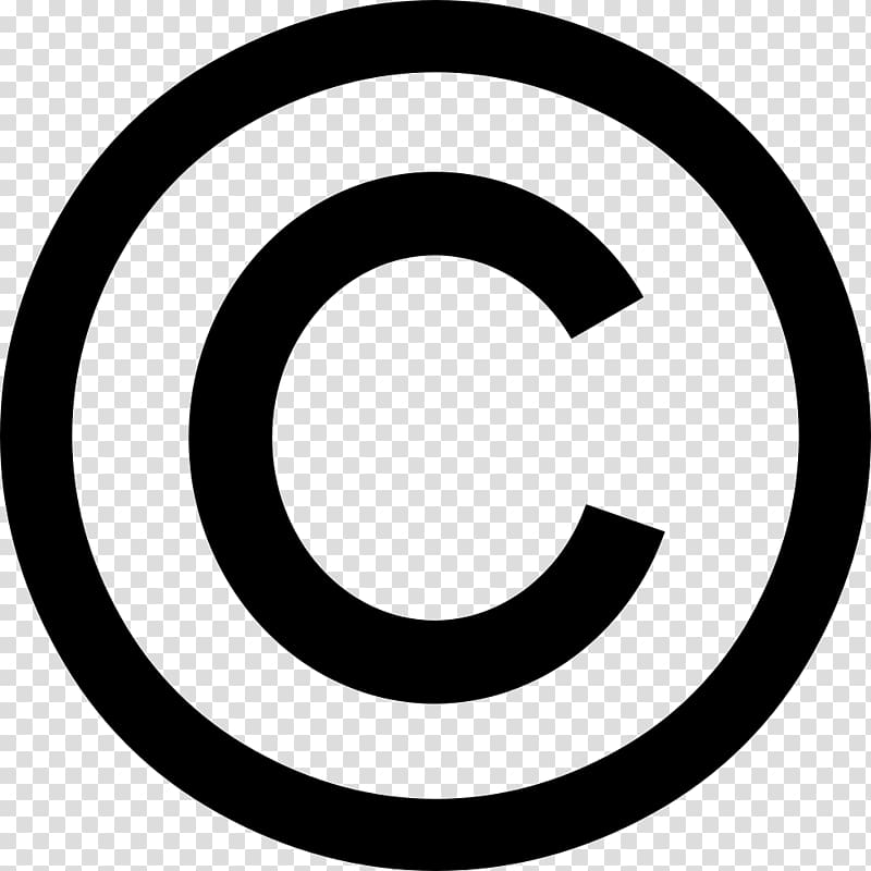 Copyright symbol Registered trademark symbol, symbol transparent background PNG clipart