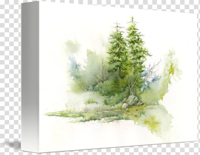 Watercolor painting Watercolor Landscape Landscape painting Art, painting transparent background PNG clipart