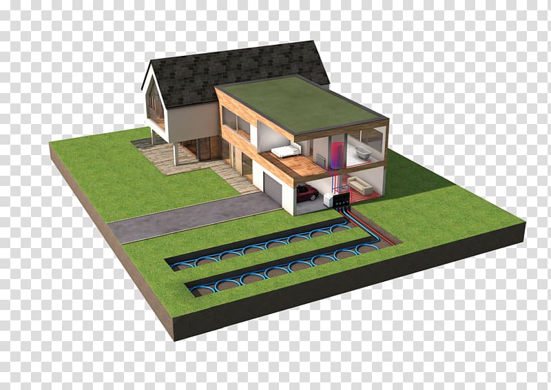 House Geothermal heat pump Roof, house transparent background PNG clipart