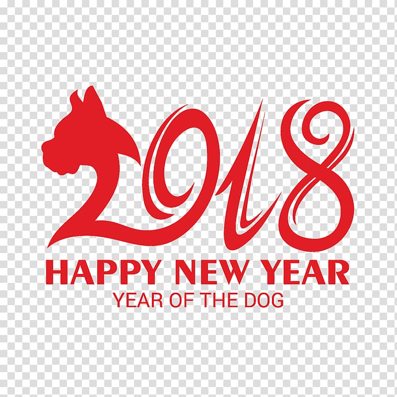 Chinese New Year New Years Day Chinese zodiac Dog, chinese new year 2018 transparent background PNG clipart