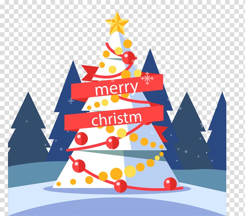 Exquisite Christmas Tree transparent background PNG clipart