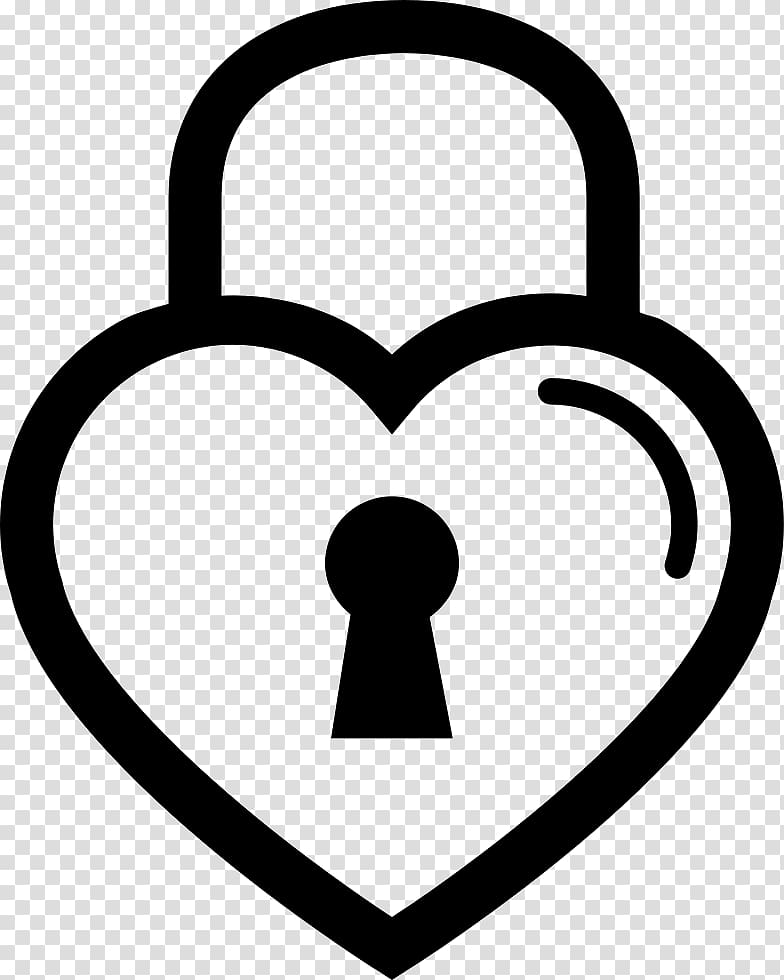 Lock Heart Key Drawing , heart transparent background PNG clipart