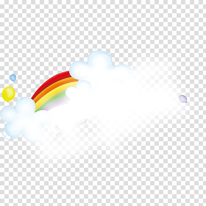 Rainbow Cloud iridescence, Rainbow clouds transparent background PNG clipart