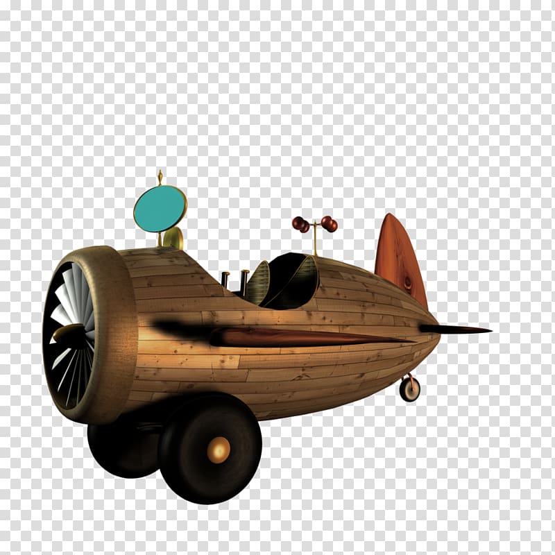 Airplane Aircraft Steampunk , old car transparent background PNG clipart