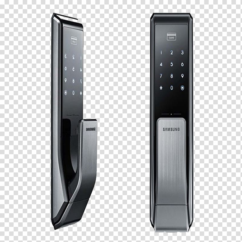 Smart lock Samsung SGH-P730 Key Electronic lock, door handle transparent background PNG clipart