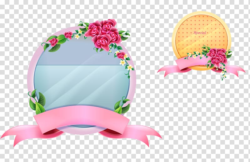 Ribbon Flowers square water chestnut lines transparent background PNG clipart