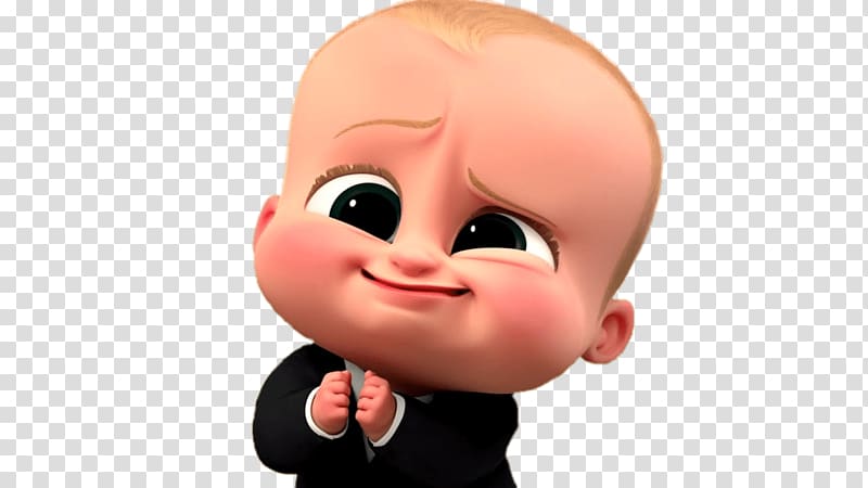 Baby Boss , Boss Baby Cute Face transparent background PNG clipart