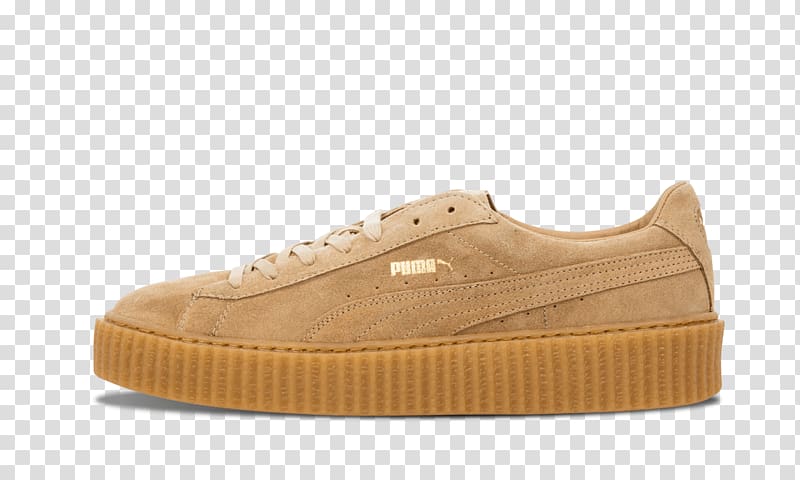 Puma Suede Sports shoes Adidas, oatmeal white creepers transparent background PNG clipart