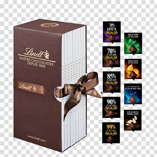 Lindt & Sprüngli Casket Dark chocolate, chocolate transparent background PNG clipart