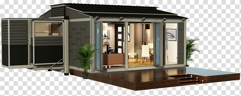 House Shipping container architecture Intermodal container Building, container transparent background PNG clipart