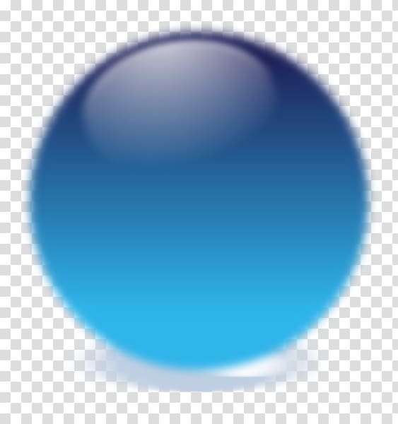 Sphere Blue Crystal ball, ball transparent background PNG clipart