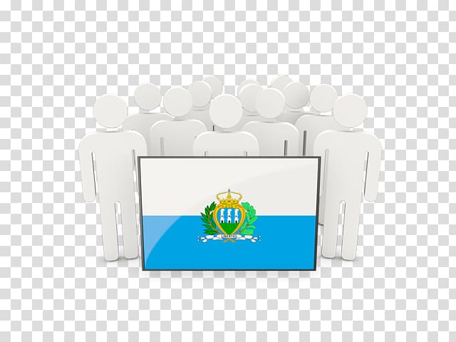 Flag of San Marino Brand, design transparent background PNG clipart