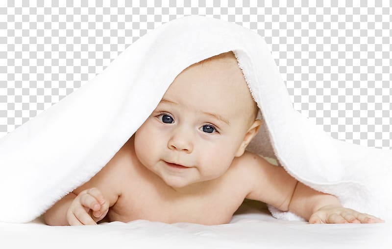 baby lying on white fabric sheet covered by cloth, Infant Child Pacifier Mother Bathing, baby transparent background PNG clipart