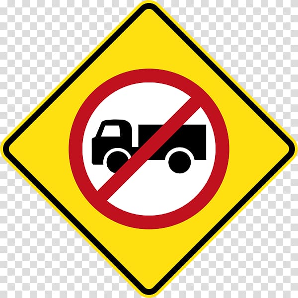 Prohibitory traffic sign Warning sign, truck transparent background PNG clipart