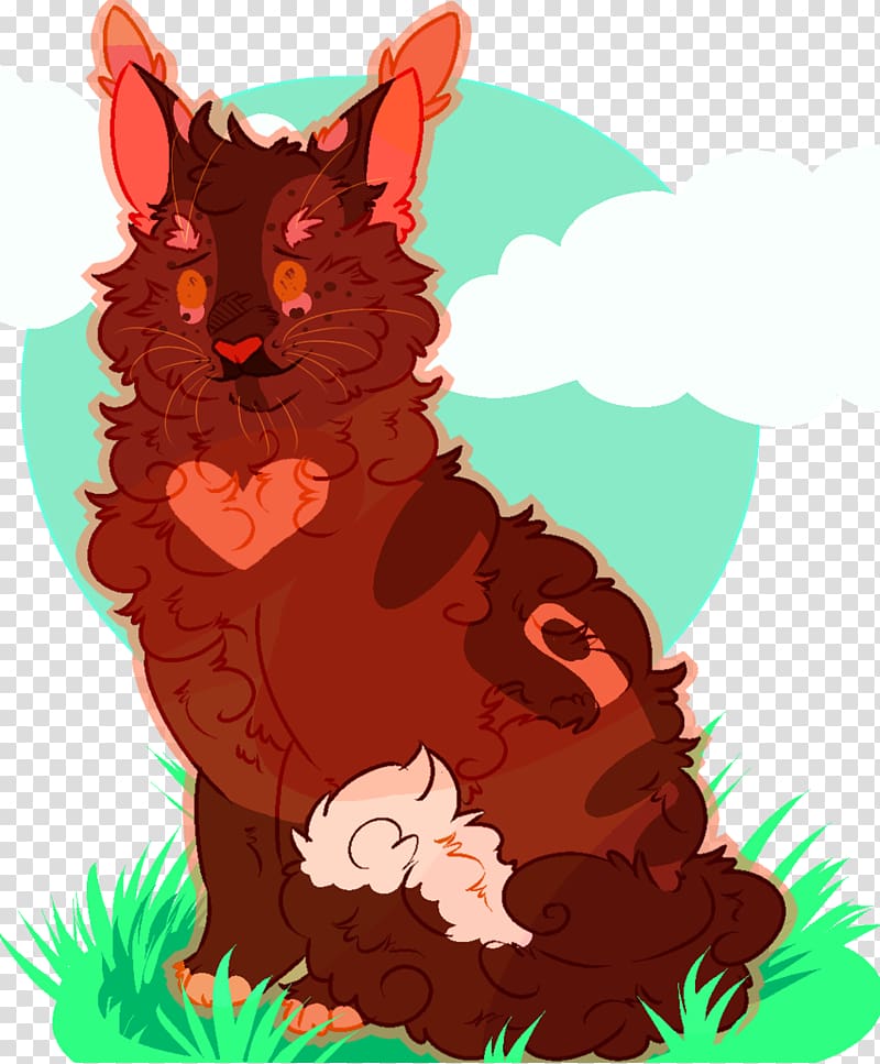 Whiskers Cat Canidae Illustration , heart good boy transparent background PNG clipart