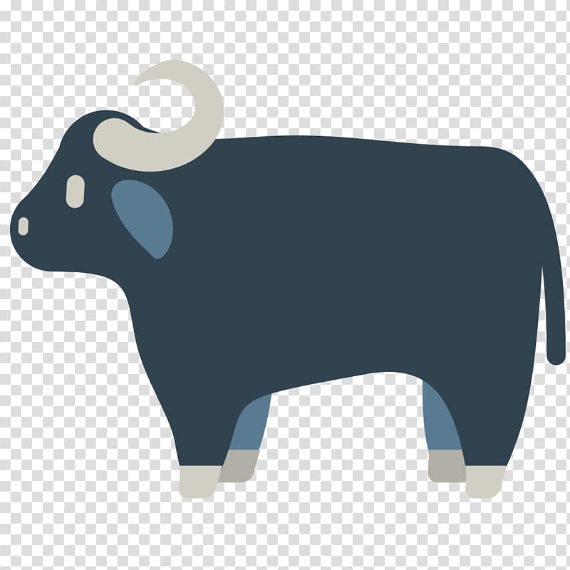 Cattle Water buffalo Emoji Ox American bison, avoid big transparent background PNG clipart