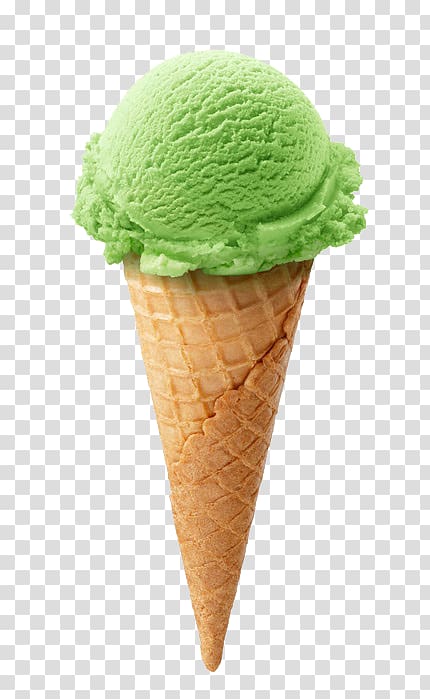 Ice Cream Cones Pistachio ice cream Green tea ice cream Mint chocolate chip, ice cream transparent background PNG clipart