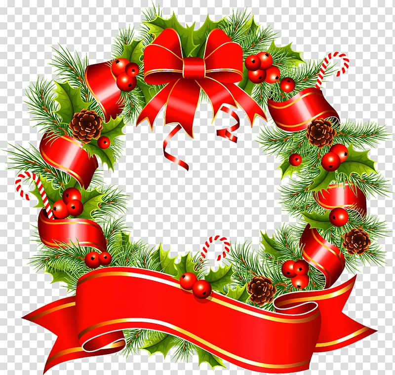 Christmas Wreath , Christmas wreath transparent background PNG clipart