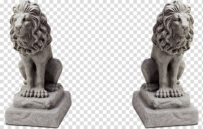 Lion Statue, lion transparent background PNG clipart