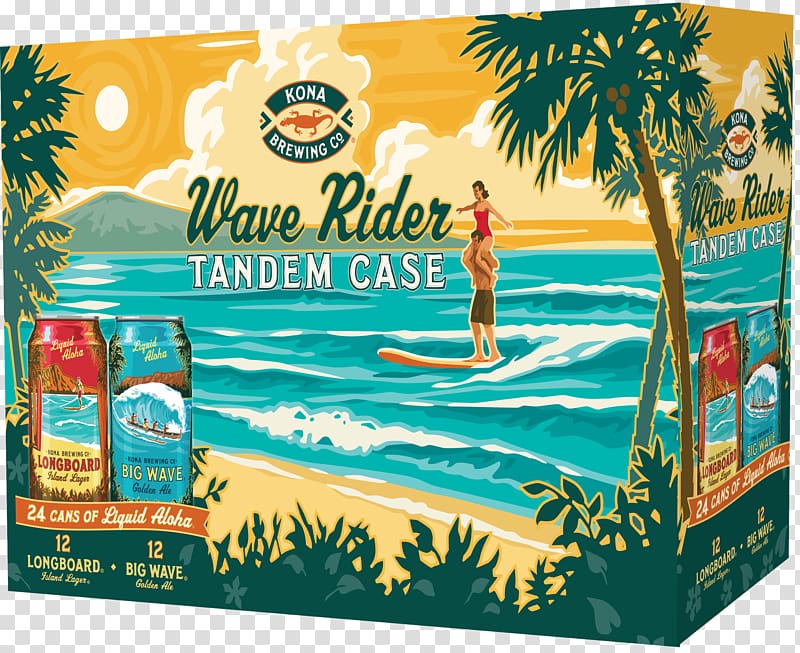 Kailua Kona Brewing Company Beer Longboard Island Lager Big Wave Golden Ale, beer transparent background PNG clipart
