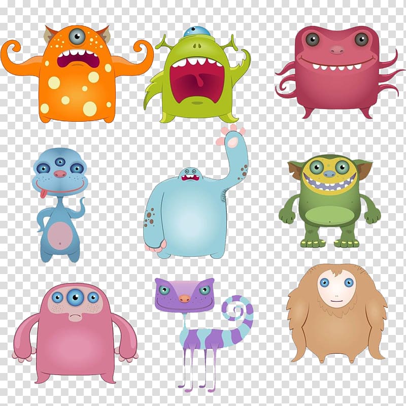 Monster , Funny monster cute creative transparent background PNG clipart
