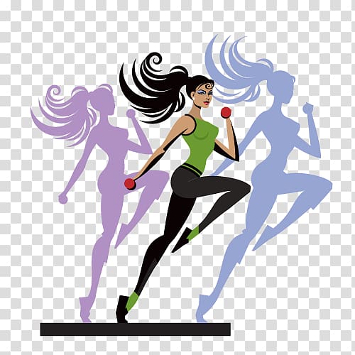 Physical exercise Physical fitness Weight loss General fitness training Stretching, running women transparent background PNG clipart