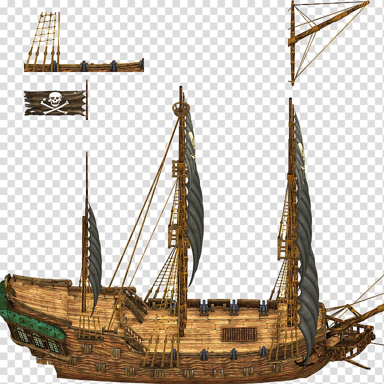RPG Maker MV Galleon Barque Full-rigged ship Tile-based video game, Ship transparent background PNG clipart