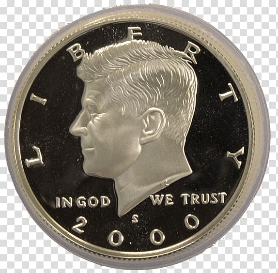 Dime Kennedy half dollar Proof coinage, Coin transparent background PNG clipart